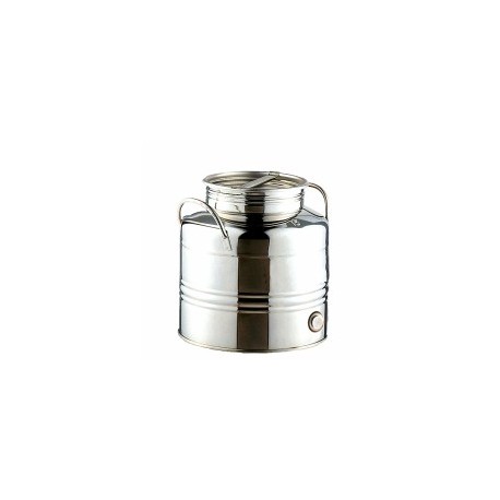 FUSTO ALIMENTI MILANO INOX lt 10 senza rubinetto