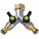 PRESA 2 RUBINETTI INNESTI MASCHIO OTTONE