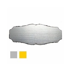 TARGA PLASTICA SAGOMATA JRA200 ORO SPAZZOLATO